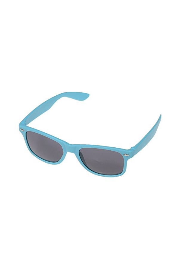 Miobo Lunettes de soleil style rétro années 1980 - Lunettes de soleil ou verre transparent - Noir, Lunettes de soleil bleu cl