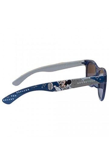 Lunettes de soleil Disney Marvel, protection filtre UV400, modèle rectangulaire, Mickey, bleu
