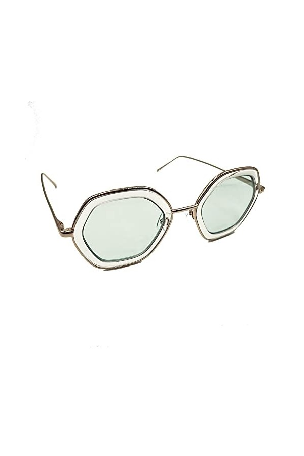 Galvani Lunettes de soleil femme modèle 18055 style hexagonal, avec verres miroir, E791 YL,