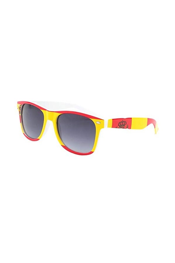 Eye Wear Lunette de soleil Espagne Rouge et Jaune - Taille: Taille unique - Couleur: Rouge - Mixte