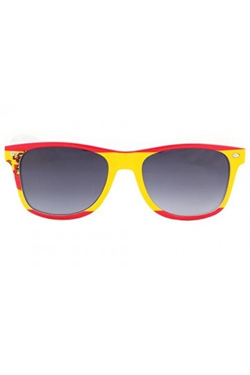 Eye Wear Lunette de soleil Espagne Rouge et Jaune - Taille: Taille unique - Couleur: Rouge - Mixte