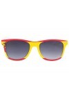 Eye Wear Lunette de soleil Espagne Rouge et Jaune - Taille: Taille unique - Couleur: Rouge - Mixte