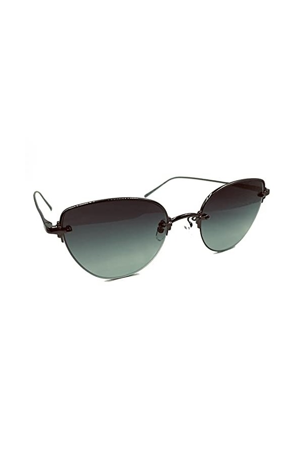 Galvani Lunettes de soleil femme mod. 18050 style cat eye - Chat avec verres miroir, Noir 03-uo,