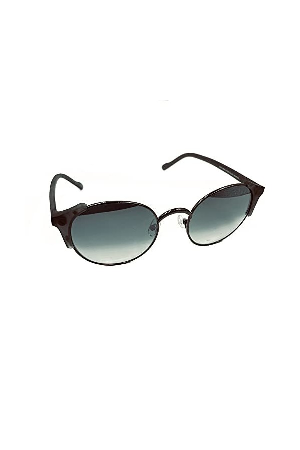 Galvani Lunettes de soleil femme modèle 9955 classic vintage rondes même avec verres miroir, Noir E546-km,