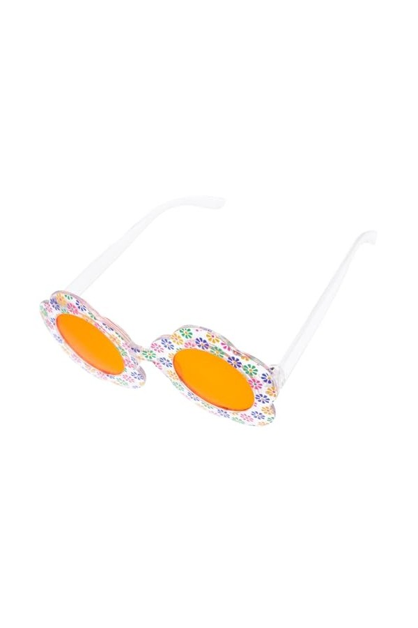 LIFKOME Marguerite Fleur Lunettes Mignon Floral en Plein Air Plage Lunettes de Soleil Femmes Fleur Lunettes Drôle Lunettes po