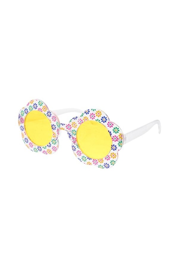 LIFKOME Marguerite Fleur Lunettes Mignon Floral en Plein Air Plage Lunettes de Soleil Femmes Fleur Lunettes Drôle Lunettes po