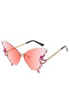 Lunettes de soleil à monture papillon, lunettes de soleil à diamant scintillant, lunettes de soleil pour femmes 2023 dernier 
