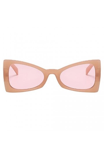 Dorjuli Lunettes de soleil pour femme - Lunettes de soleil classiques avec miroir - Sans cadre - Style hippie - Confortables 