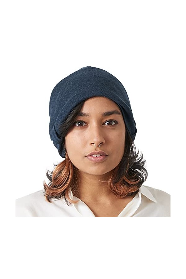 CHARM Dames Homme 100% Coton Biologique Slouch Bonnet Chapeau Mode Vetement Accessoire Gris Foncé