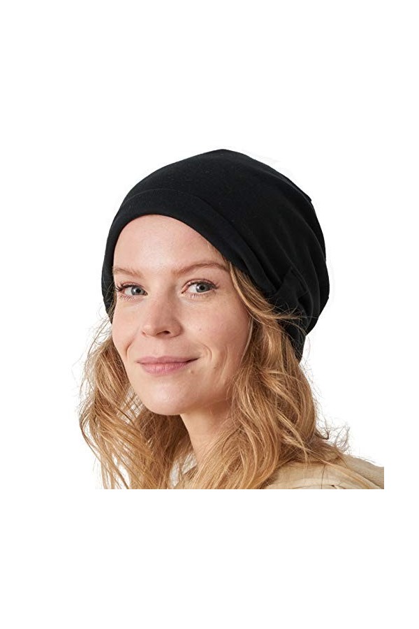 CHARM Dames Homme 100% Coton Biologique Slouch Bonnet Chapeau Mode Vetement Accessoire Gris Foncé