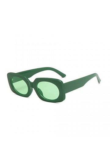 Faux lunettes de soleil pour femme - Vintage Big Frame - Lunettes de soleil UV400 - Avec verre de fenêtre, 1a-vert, taille un