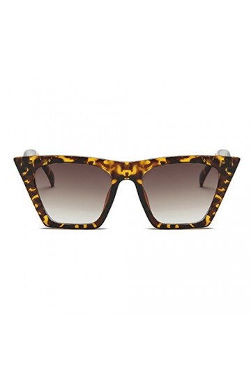 Huicai Femmes Vintage Retro Cat Eye lunettes de soleil en plastique cadre ovale lentille Style