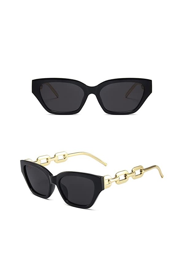 Lunettes de soleil vintage polarisées rétro pour femme - Lunettes de soleil rondes classiques - Vision claire - Lunettes de s