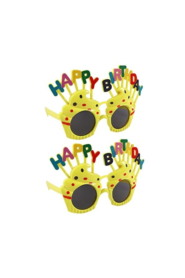 Abaodam 2 Pièces Enfants Décor Funky Lunettes De Soleil De Bal Lunettes De Soleil DAnniversaire Quai Lunettes De Soleil Pour