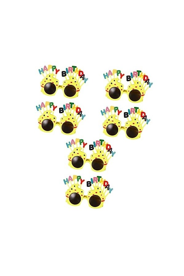 Abaodam 2 Pièces Enfants Décor Funky Lunettes De Soleil De Bal Lunettes De Soleil DAnniversaire Quai Lunettes De Soleil Pour