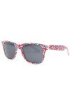 Eye Wear Lunette de soleil drapeau Angleterre UK - Taille: Taille unique - Couleur: Rouge - Homme