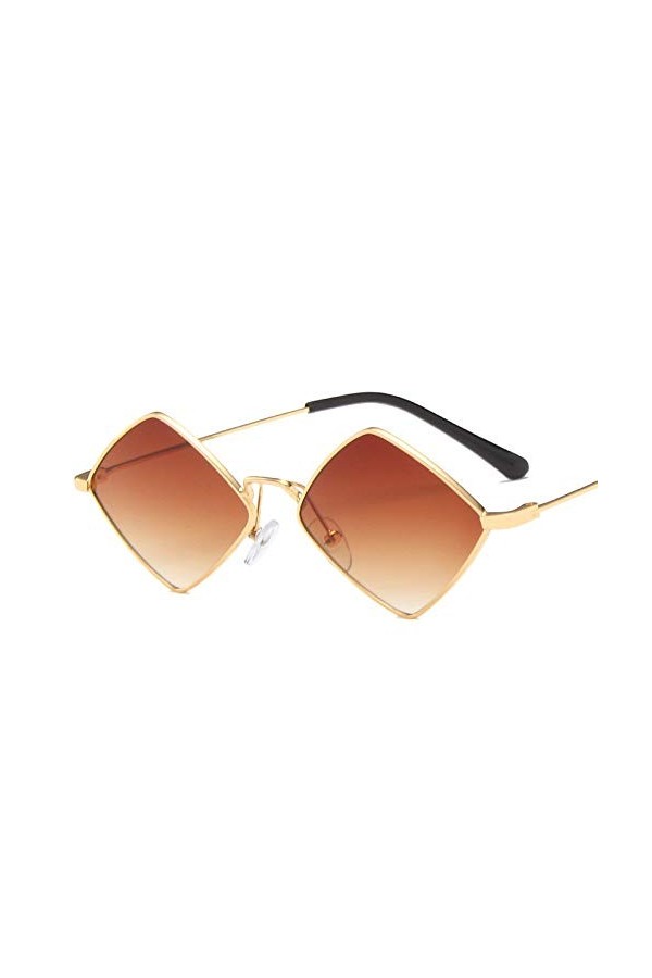 YAYADI des Lunettes De Soleil Femme,Plateau Or Petit Fashion Vintage Lunettes De Soleil pour Hommes/Femmes Hommes Lunettes Ha