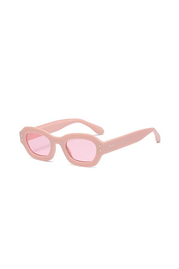 MaNMaNing Lunettes de Soleil rectangulaires pour Femmes Lunettes de Mode Lunettes de Cadre de Tortue Multicolore Lunettes de 