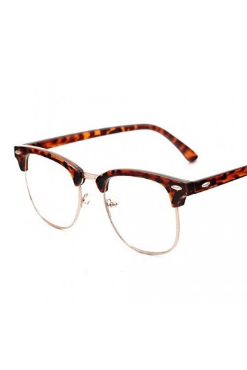 YAYADI des Lunettes De Soleil Femme,Leopard Gold Classic Vintage Retro Hommes Lunettes De Soleil Lunettes De Soleil Lunettes 