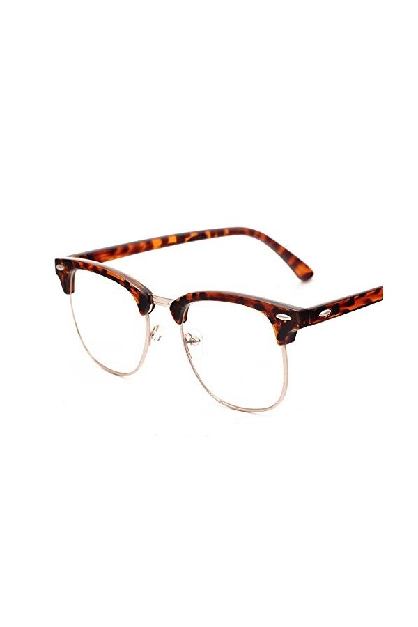YAYADI des Lunettes De Soleil Femme,Leopard Gold Classic Vintage Retro Hommes Lunettes De Soleil Lunettes De Soleil Lunettes 