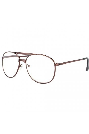 New Time Grosses lunettes loupe marron en métal Vysia - Taille: Dioptrie 2,5 - Couleur: Marron - Homme