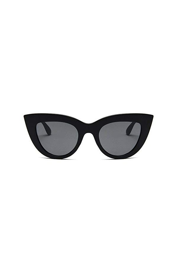 ubertstore Lunettes de soleil œil de chat pour femme Noir
