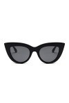 ubertstore Lunettes de soleil œil de chat pour femme Noir