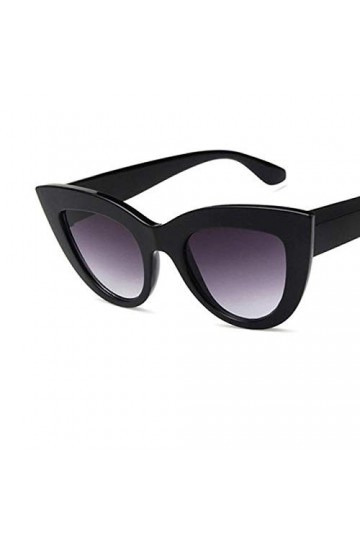 ubertstore Lunettes de soleil œil de chat pour femme Noir