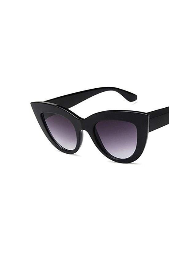 ubertstore Lunettes de soleil œil de chat pour femme Noir