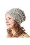 Chapeau Homme Tombant Coton Bio - Bonnet Chimio Femme Ete Refroidissement Beanie Mode Hipster Grand Doux N Blanc