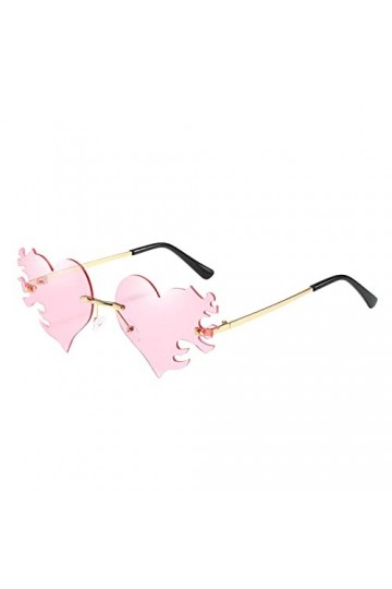 Clicitina LjS433 Lunettes de soleil pour homme et femme Style européen et américain Motif océan coloré, Rose, Taille unique