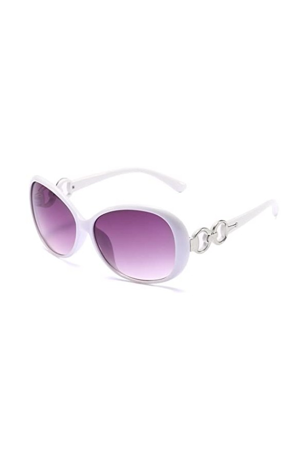 BOUACOUA Lunette de Soleil Femme Protection UV400 Classique Grand Cadre Lunettes de Soleil Femmes