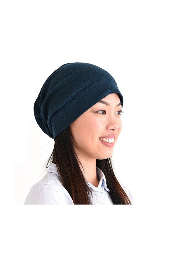 CHARM Bio Coton Bonnet Beanie - Bouffant Chapeau Chimio Homme & Femme Gris Clair