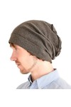 CHARM Bio Coton Bonnet Beanie - Bouffant Chapeau Chimio Homme & Femme Gris Clair