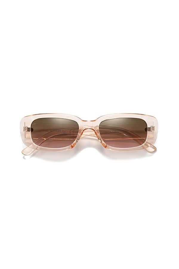 H HELMUT JUST Lunette de Soleil pour Femme de Forme Rectangulaire Petit avec Verres Polarisées pas Cher