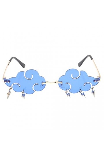 VALICLUD Lunettes De Soleil Disco Lunettes de Soleil en Forme de Nuage pour Femmes Lunettes de Soleil Sans Borde Lunettes De 