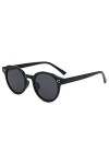 Firmoo Lunettes de Soleil Polarisées Classique Ronde Rétro Surdimensionné UV-Protection Homme Femme