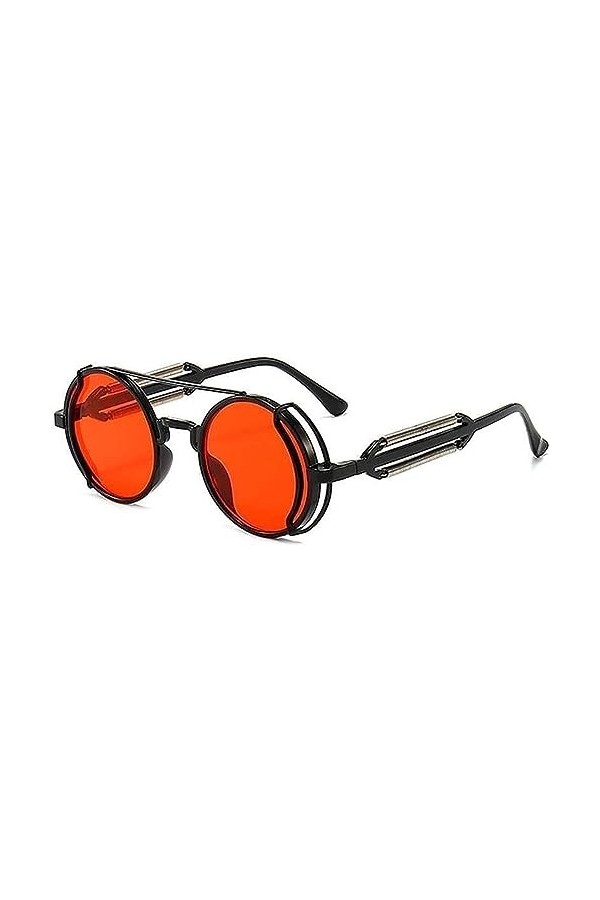 Hommes Femmes Vintage Steampunk lunettes de Soleil Hommes Marque Designer Gothique Lunettes De Soleil Rondes Vintage Lunettes