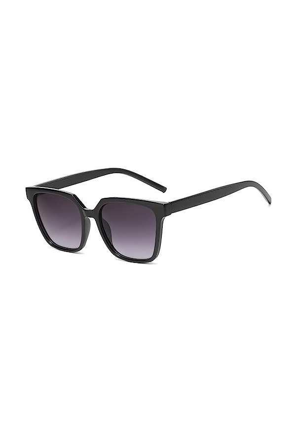 YAMEIZE Carrée Rétro Lunettes de Soleil pour Femmes Designer Style Classique avec Protection UV400 à la Mode Lunettes de Sole