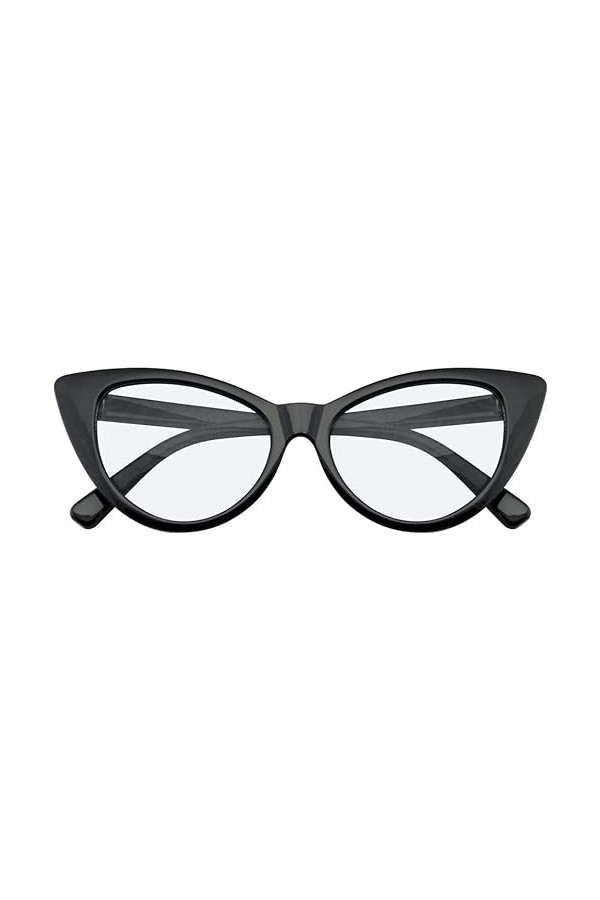 Boolavard Lunettes de Soleil œil de Chat pour Femme, Classiques, Vintage, Pointues et Ailées, Design Rétro Oeil de Chat - Ve