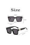 4 Pièces Carré Dégradé Lunette de Soleil Femme, Lunette Soleil Femme Rétro Carrées, Lunettes de Soleil Femme Largeur Rétro Re