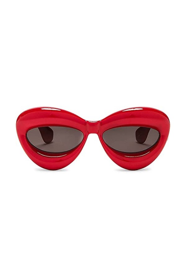 Lunettes de soleil esthétiques pour femmes lunettes de soleil yeux de chat cadre épais sexy lip candy colored glasses holiday