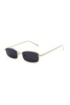Bmeigo Lunettes de soleil Femme Vintage Rétro Rectangulaire Métal lunettes Unisex Mode UV400 Ultra léger