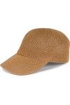 styleBREAKER 04023090 Casquette de baseball unisexe en paille de papier uni, aérée, boucle en métal réglable, camel, taille u