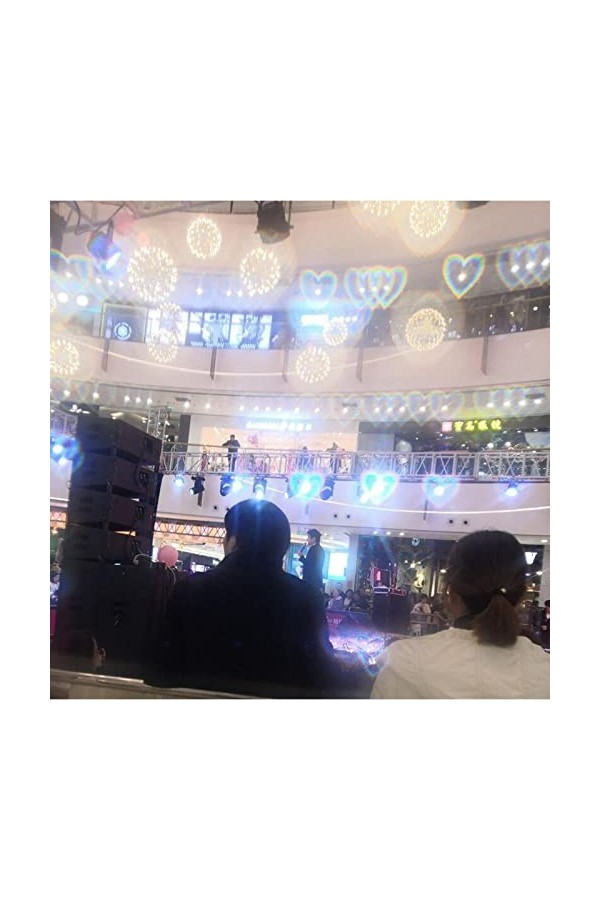 Amagogo Lunettes à Effet Lumière La Nuit Belles Lunettes de Soleil En Forme de Coeur Damour, Blanche