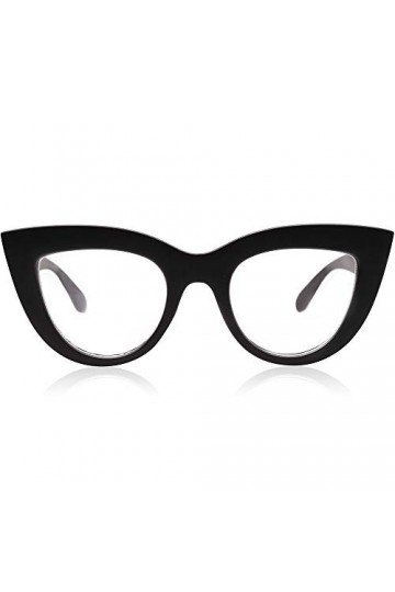 SojoS Lunettes de Soleil de Œil de chat Fashion Chic Classique pour Femme SJ2939 avec Noir Cadre/Clair Lentille