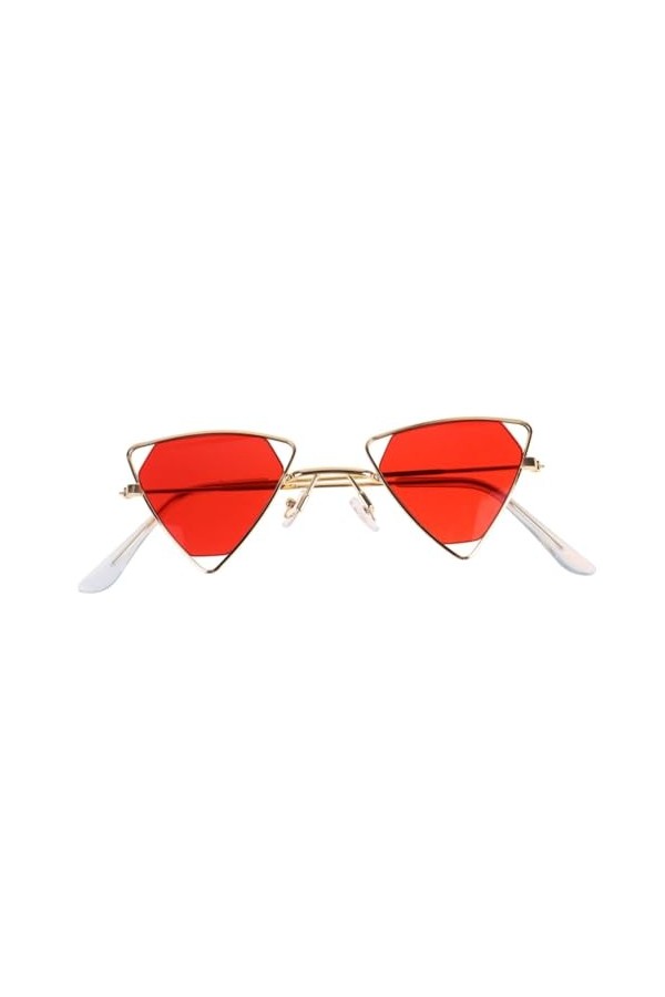 USHOBE 1 Pc Lunettes De Soleil Pour Femmes Lunettes De Soleil De Personnalité Lunettes De Soleil à Monture Métallique Lunette