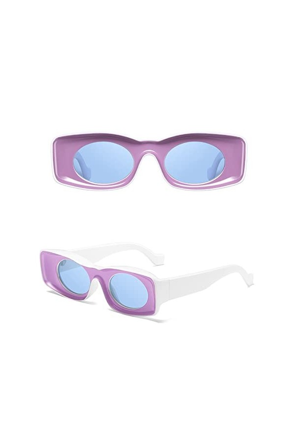 Lunettes de soleil vintage polarisées pour femme - Lunettes de soleil rétro - Lunettes de soleil sans monture - Lunettes de s