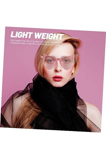 ERINGOGO Lunettes De Soleil À La Mode Décor Lunettes De Soleil Lunettes Sans Monture Lunettes Sans Cadre Lunettes De Soleil A