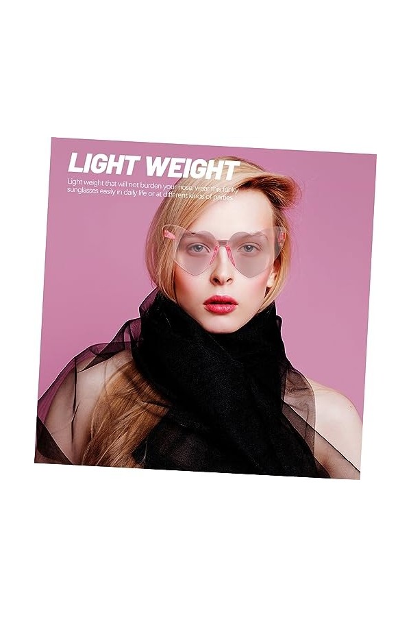 ERINGOGO Lunettes De Soleil À La Mode Décor Lunettes De Soleil Lunettes Sans Monture Lunettes Sans Cadre Lunettes De Soleil A